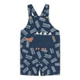 Petit Lem Baby Boy Overalls, Bodysuit and Socks Outfit Set, 3Piece