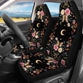 thumbnail image 3 of FOR U DESIGNS Butterfly Flower Moon Star Print Car Seat Cover 4 Pieces Waterproof Car Seat Protectors Easy to Clean Low Back Front Seat Covers Automotive Accessories, 3 of 7