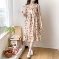 thumbnail image 1 of Camisones con estampado de corazón para mujer, ropa de dormir, camisón de seda de leche, vestidos de lencería, ropa de casa para el hogar, 1 of 5