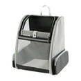thumbnail image 1 of Mochila transportadora para mascotas, plegable, transpirable, para senderismo, pesca, mascota pequeña y mediana Negro, 1 of 8