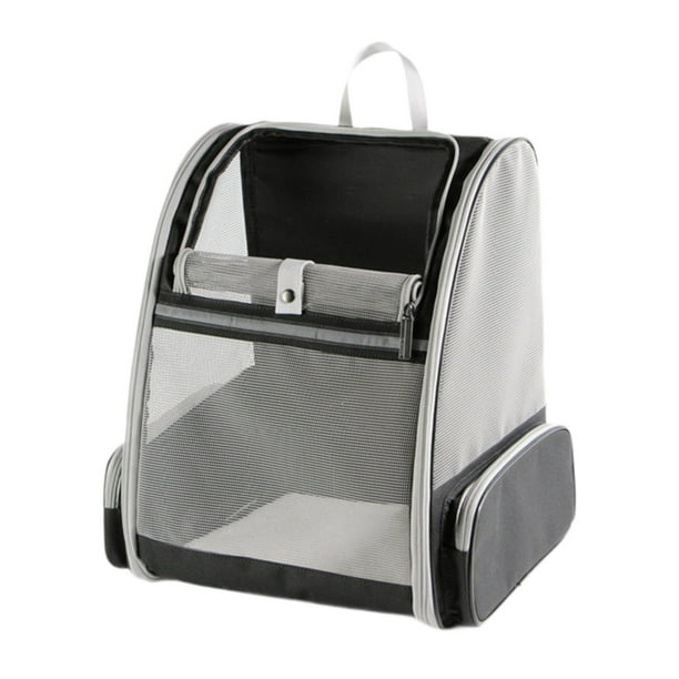 Mochila para mascotas perfecl bolsa de transporte para gatos y perros Negro