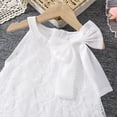 thumbnail image 4 of MEZZALL Girls Summer Dresses White Lace Sleeveless Dress With Bow Tie Casual Outfit For Toddler Kids Age 3 8 Cozy, 4 of 9