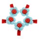 thumbnail image 1 of Pinzas para el cabello de Niña Macarena 5pcs azul, 1 of 7