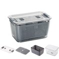 thumbnail image 4 of Fresh Food Drainer Container Vegetable Fruit Storage Basket Refrigerator Organizer Bin, 4 of 8