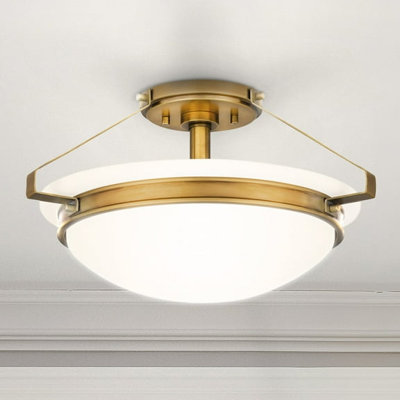 Luxury Traditional Ceiling Light, Weathered Brass, UQL5034