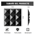 thumbnail image 4 of Panel Decorativo 3d  De Pared Fondo  16 Pz Negro, 4 of 5