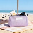 thumbnail image 4 of Mesh Swimming Beach Bag Portable Storage Bag Breathable Quick Dry Sand Proof Toiletry Gym Beach Organizer Bag For Swimming Pool Gym Travel Beach Sports Outdoor Activities Use, 4 of 6
