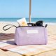 thumbnail image 4 of Bolsa de playa de malla transpirable para guardar gafas de natación y artículos de aseo personal; bolsa de viaje portátil para trajes de baño mojados, toallas y protector solar con diseño de drena, 4 of 6