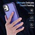 thumbnail image 5 of 9 DIGITAL Military Grade Protective Hard Back Cell Phone Case for iPhone 11 6.1'', Frosted Purple, 5 of 12