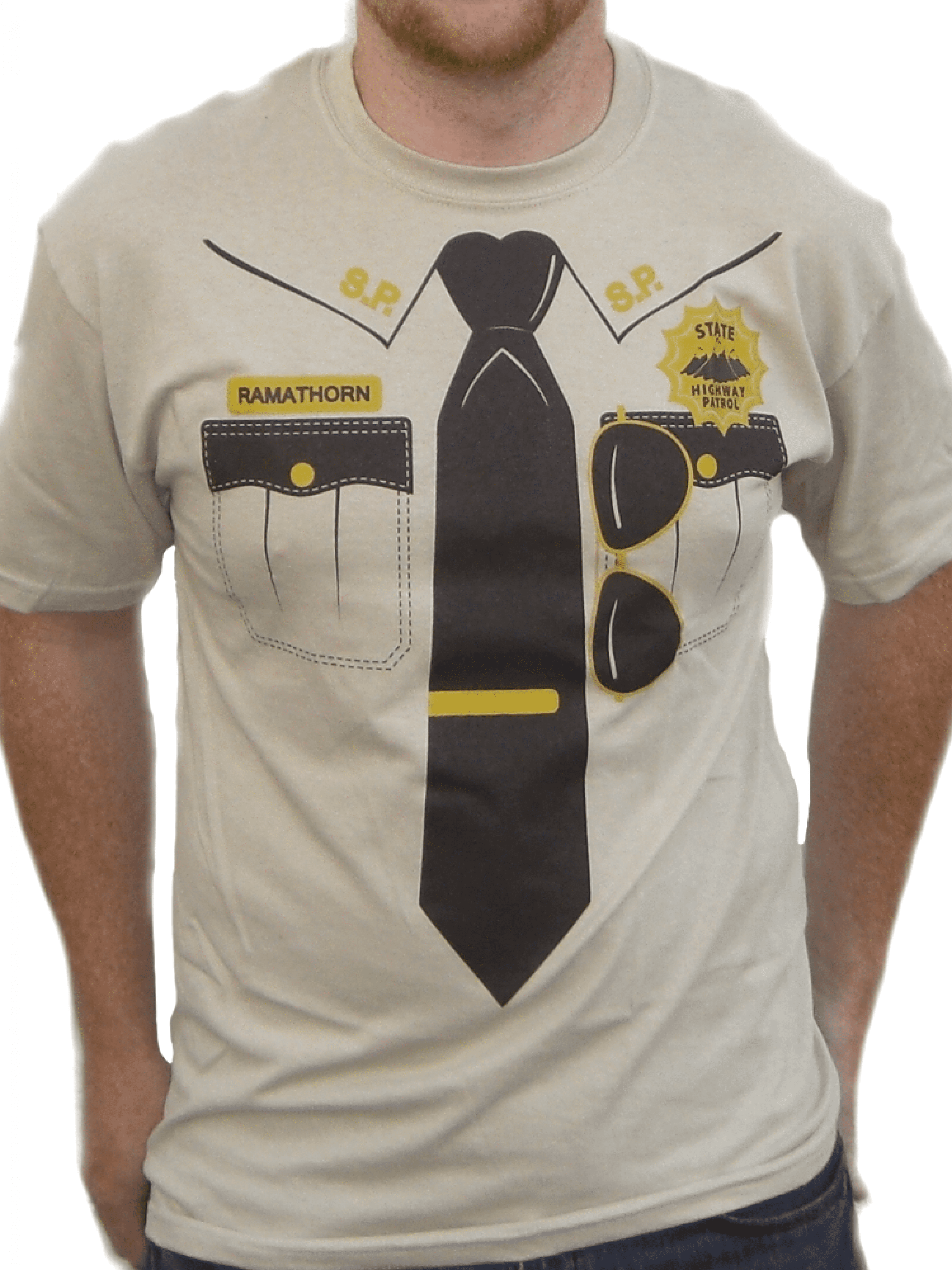 Lieutenant Ramathorn Supertroopers T-Shirt Super Troopers Costume 1 2 - Wal...