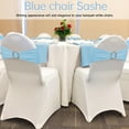 thumbnail image 6 of 100PCS Spandex Stretch Chair Sashes Bows Elastic Chair Cover Bands Ties with Buckle Slider for Wedding Party Reception Events Universal Ceremony Banquet Decorations(Baby Blue), 6 of 14