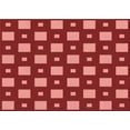 thumbnail image 1 of Ahgly Company Indoor Rectangle Patterned Bean Red Area Rugs, 6' x 9', 1 of 6
