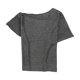 thumbnail image 2 of Alfani Blusa brillante para mujer, gris, pequeña, 2 of 2