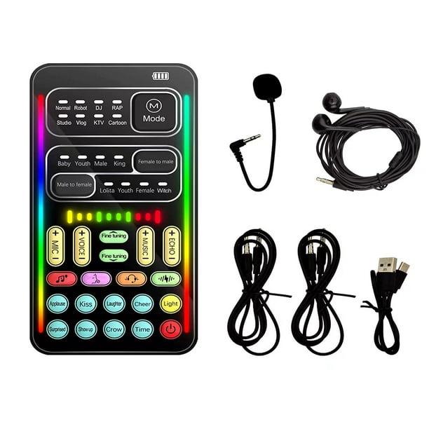 Micrófono portátil Voice Changer Flylin con 4 efectos