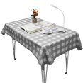 thumbnail image 2 of Rectangle Plaid Tablecloth Multipurpose Waterproof Oil-proof Table Cover for Party Wedding Banquet New - Light Green, 2 of 2