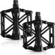 thumbnail image 1 of Pedal de bicicleta de montaña de aluminio antideslizante con rodamiento sellado duradero (1 juego, 2 unidades, negro), 1 of 5