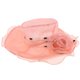 thumbnail image 1 of Sombrero de terre Mujer Ala Floral Vintage Gorro de Cóctel Iglesia Casquillo naranja, 1 of 9