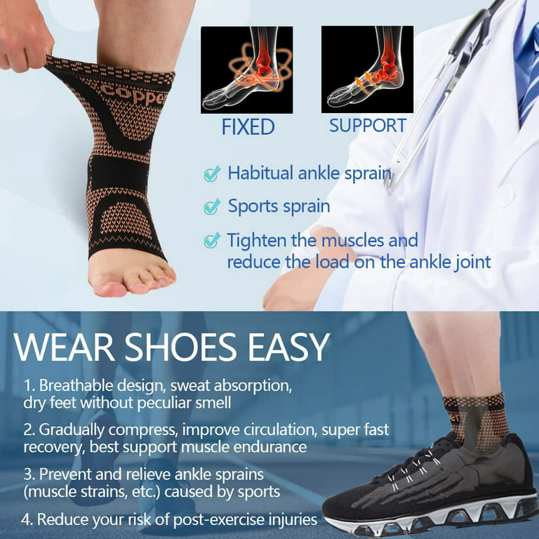 Copper Infused Ankle Wrap  Buy Copper Achilles Tendon Wrap Online -  CopperJoint
