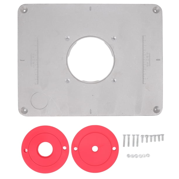 Placa de montaje de inserción de mesa de carpintería, placa de inserción de mesa de enrutador, plantillas de mesa de enrutador, máquina herramienta de recorte impulsada por el rendimiento