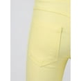 thumbnail image 6 of Aislor Girls Dance Yoga Leggings Footless Tights Flamingos Elastic Waistband Ankle Length Pants Size 3-14 Yellow 5-6, 6 of 7