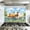 Color 3, variant on Kitchen Backsplash Peel and Stick Wall Murals Longhorn Bluebonnets Bluebonnet Texass Modern Poster Removable Mural 35.4"W x 23.6"H, Oil Proof Vinyl Wallpaper for Fireplace & Behind Stove