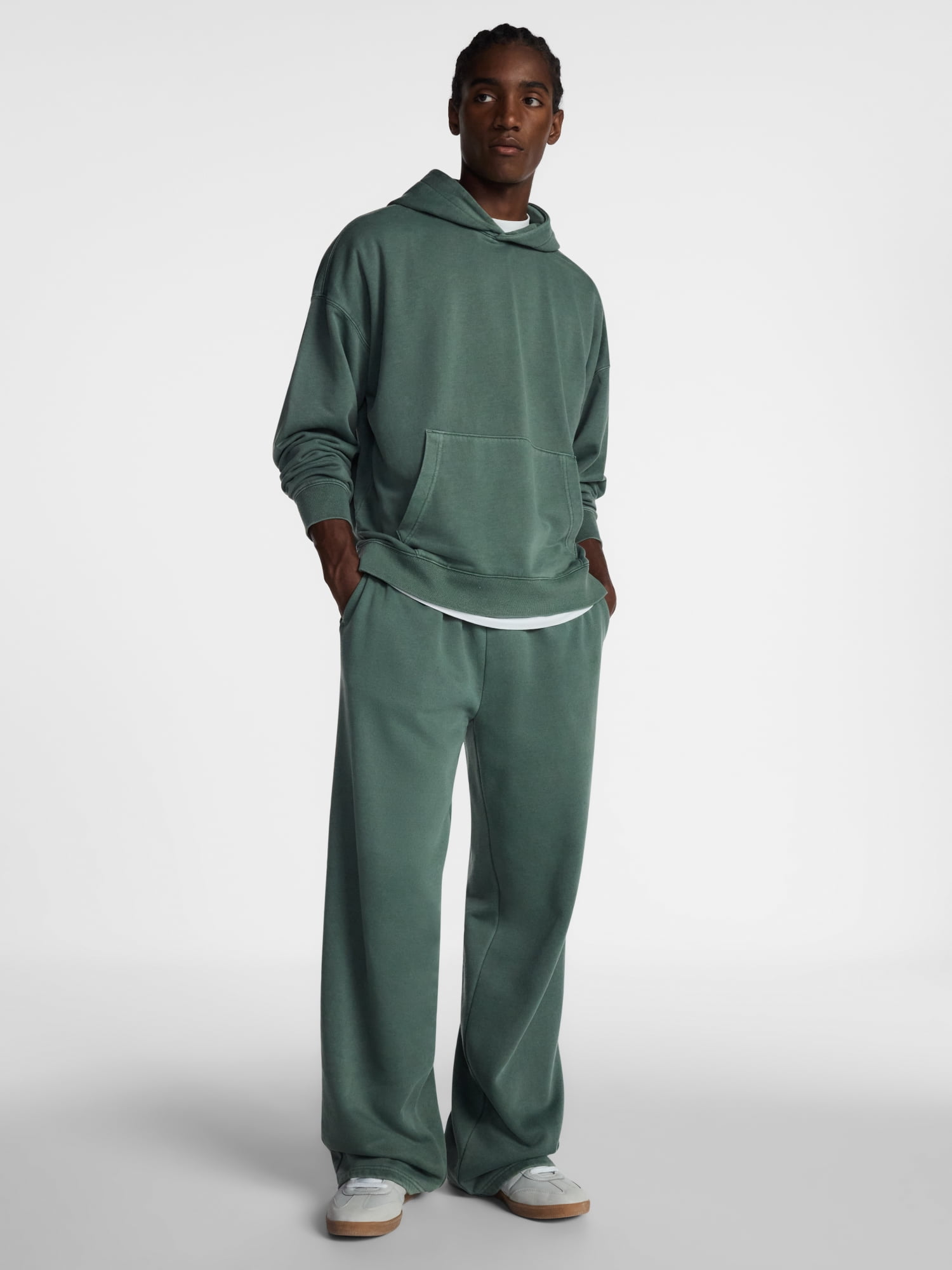 No Boundaries Fleece Open Hem Sweatpants, Men's XS-5XB