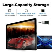 11 inch Android Tablet, Android 14 System, 18GB (6GB+12GB virtual) RAM, 128GB ROM, Supports up to 1TB Extended Storage, Eight-Core Processor, 13MP+5MP, Supports 5G/2.4G WiFi, GPS, Bluetooth