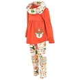thumbnail image 2 of Unique Baby Girls 3 Piece Christmas Reindeer Legging Set Outfit (12Y, Red), 2 of 5