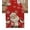 Scarlet, variant on Red Santa Christmas Burlap-Cotton Table Runner 36 Inches Long,Xmas Snowflake Watercolor Vintage Farmhouse Table Runners,Outdoor Dining Tablecloths Decor for Baby Shower Party Wedding 13x36