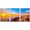 WHITE, variant on wall26 Framed Canvas Print Wall Art Set Vibrant Sunset Ocean Santorini Greece Seascape Nature Cityscape Photography Realism Landscape Colorful for Living Room, Bedroom, Office - 24"x36"x3 B
