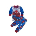 thumbnail image 1 of Conjuntos de ropa de dormir para niños y niñas, Pijamas de algodón con dibujos animados de coches, primavera y otoño, novedad, 1 of 4