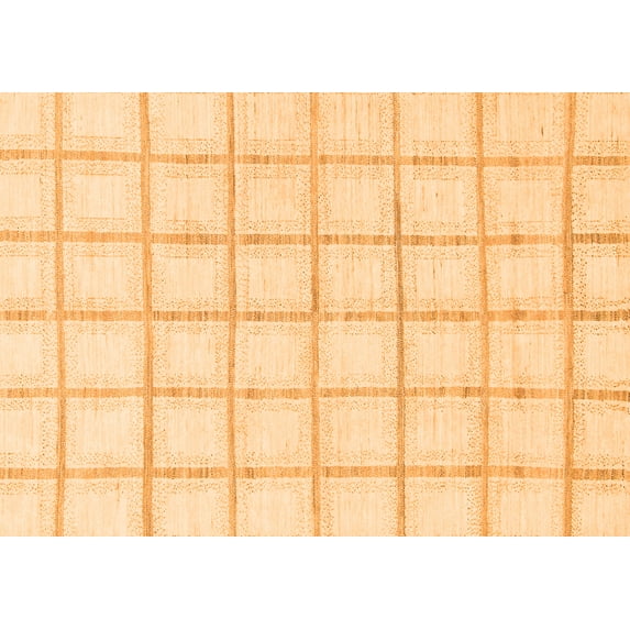 Ahgly Company Indoor Rectangle Solid Orange Modern Area Rugs, 2' x 5'