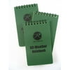 3-Pack Olive Drab Green All Weather Write in Rain Outdoor Hiking Camping Survival Spiral Notebook Notepad Pad