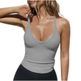thumbnail image 1 of ShomPort Workout Tops for Women Summer Sleeveless Ribbed Tank Tops Slim Fitted Soft Camisole Basic Layering Shirts, 1 of 8
