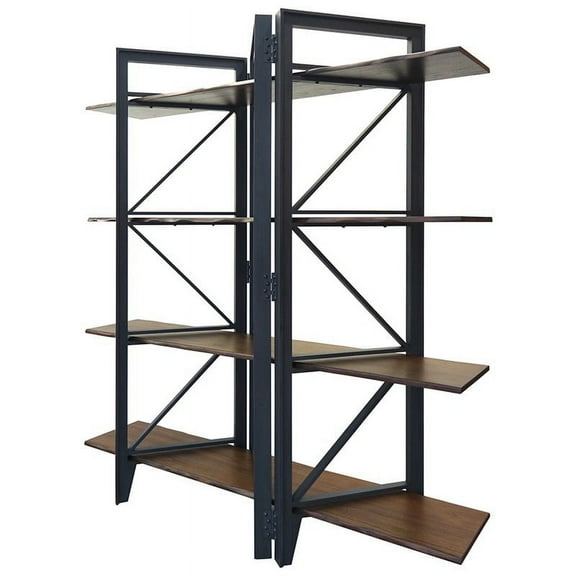 Bethel Park Bookcase Graphite Grey/ Brown