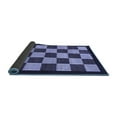 thumbnail image 2 of Ahgly Company Indoor Square Checkered Blue Modern Area Rugs, 6' Square, 2 of 4