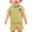 Yellow, variant on Bovxnpu Girls Boys Outfits Set Toddler Summer Set Print Stripe Ruffle Short Sleeve T-shirt Shorts 2 Piece Set