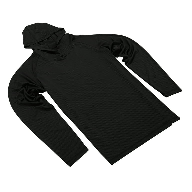 Sun Protection Hoodie Long Sleeve Shirts with Hood, Lightweight Quick Dry  For Fishing Running Hiking for Men 
