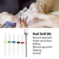 thumbnail image 3 of Brocas Para Quitar Cutículas, Brocas De Cerámica Precisas Para Uñas, 6 Piezas Para Principiantes Para Salón De Uñas, 3 of 7