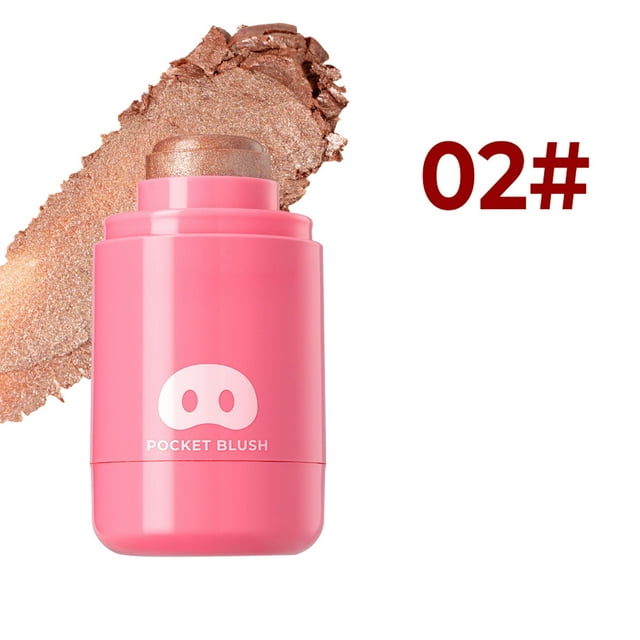 2 Pack Hydrating Tinted Stick with Ginseng Fruit Extracts Creamy Shiny Glow Cheeks Lips Long-Lasting Lightweight Buildable Makeup