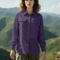 thumbnail image 5 of Ahabrexf Button up Shirt Men, Women's Upf 50 Long Sleeve Sun Protection Shirt for Outdoor Travel, 5 of 8