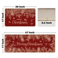 thumbnail image 3 of Christmas Kitchen Rugs Set of 2, Red Merry Christmas Snowflakes Kitchen Mats Indoor Home Decor 17x29 & 17x47 inch, 3 of 7