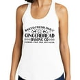 thumbnail image 2 of Gingerbread Baking Co Tank Top Fitted Racerback Women's Medium White, 2 of 5
