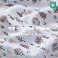 thumbnail image 4 of Regency Heights 100% Cotton Flannel Sheet Set Queen Size, 4-Piece Brushed Flannel Bed Sheets, Blue Forest Reindeer Holiday Bedding Set with Fitted Sheet & Pillowcases, Gift for Christmas, 4 of 8