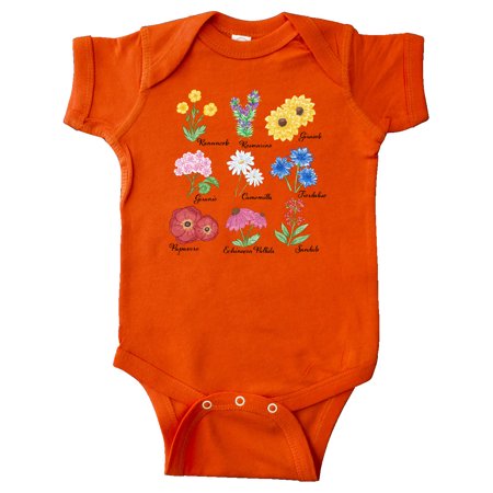 

Inktastic Italian Wild Flower Chart Gift Baby Boy or Baby Girl Bodysuit