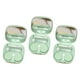 thumbnail image 5 of Paquete de 3 estuches compactos con espejo, minicaja de almacenamiento a prueba de fugas para uso diario Verde, 5 of 9