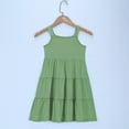 thumbnail image 4 of ameIAEA Girls Summer Sleeveless Dress Square Neck A-Line Tiered Casual Beach Sundress 3-12Y, 4 of 6