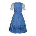 thumbnail image 2 of Dirndl Trachten Haus 3 Piece Long Sky Blue German Oktoberfest Dirndl Dress 20, 2 of 9