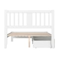 thumbnail image 6 of AFI Tahoe Full Wood Platform Bed with Headboard Footboard & 2 Storage Drawers, White, 6 of 7