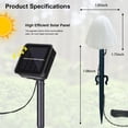 thumbnail image 5 of Rirool Mushroom Solar Lights, 12 LED Warm White Solar Garden Lights with 8 Modes, Waterproof Outdoor Pathway Landscape Lights, Solar Powered Yard Patio Decor, 5 of 9